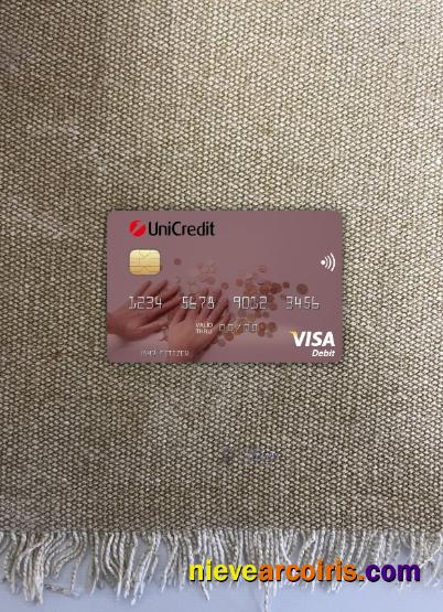 Italy UniCredit Bank visa debit card photolook